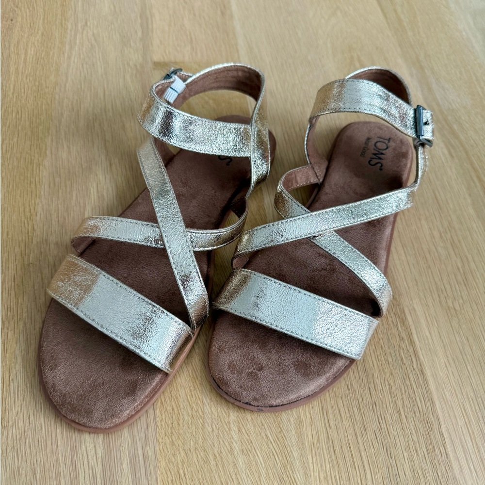 Toms Gold Kacie Sandals